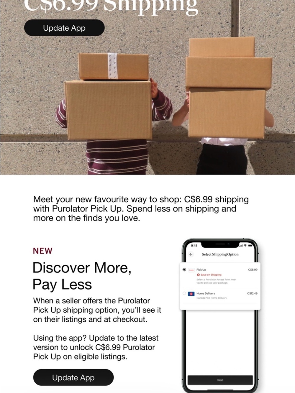 😊. FINALLY 
Enjoy shopping and get a break in shipping costs !!